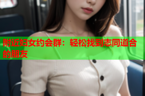 附近妇女约会群:轻松找到志同道合的朋友