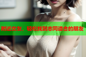 附近交友,轻松找到志同道合的朋友