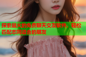 探索最火的免费聊天交友软件,轻松匹配志同道合的朋友