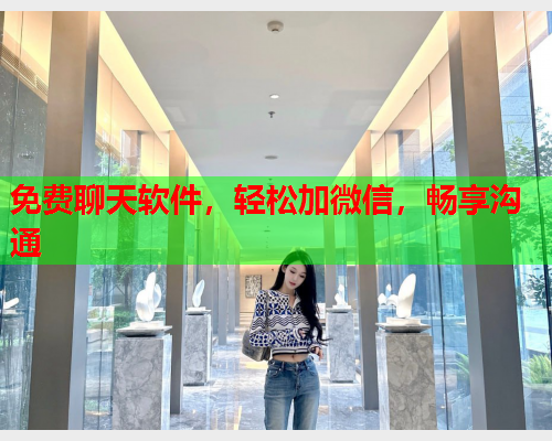 免费聊天软件,轻松加微信,畅享沟通  第1张 免费聊天软件,轻松加微信,畅享沟通  第1张